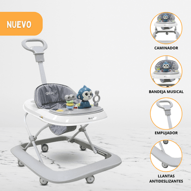ANDADOR MUSICAL DIDÁCTICO PARA BEBÉS «VARI» GRAY