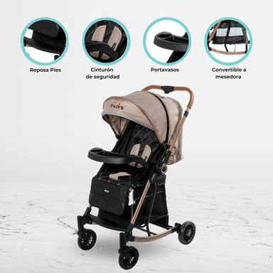 COCHE MECEDORA REVERSIBLE «TERRANO» BLUE