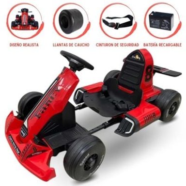 CARRO A BATERÍA PARA NIÑOS FANCY «SPEED 8» RED - 1