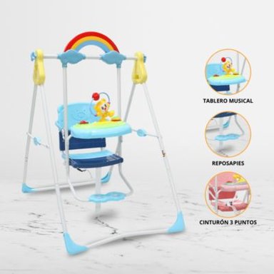 SILLA COLUMPIO PARA NIÑOS «RAINBOW» PINK