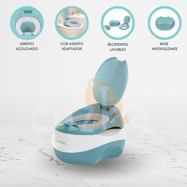 BACÍN 3 EN 1 CON REDUCTOR »TRAINING» GREEN