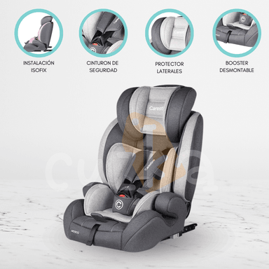 SILLA DE AUTO PARA BEBÉ «MOSCU» LIGTH GRAY