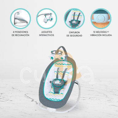 SILLA NIDO VIBRADORA PLEGABLE «SEDIA» GREEN