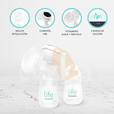 EXTRACTOR LECHE CARESTINO POCKET ELÉCTRICO CON BATERÍA