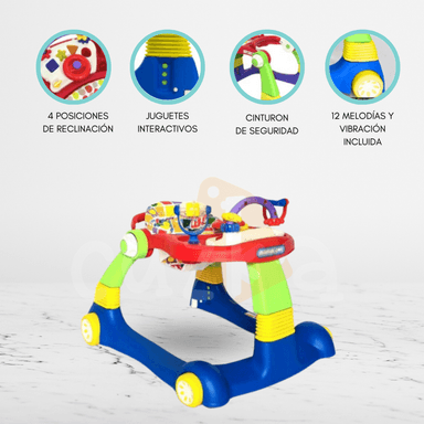 ANDADOR CUZKA WALKER PRO CAMINADOR 3 EN 1 LIGTH BLUE