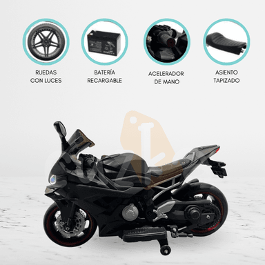 MOTO A BATERÍA 24 VLT PARA NIÑOS «HALCÓN» PINK - 1