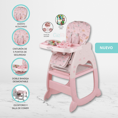 SILLA DE COMER ESCRITORIO «CHAISE» PINK - 1