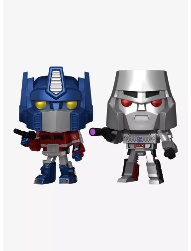 FIGURA COLECCIONABLE FUNKO POP! TRANSFORMERS RETRO TOYS OPTIMUS PRIME Y MEGATRON HOT TOPIC EXCLUSIVE - 2