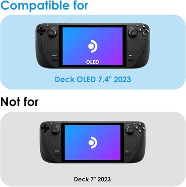 PROTECTOR PANTALLA STEAM DECK OLED 2023 MICA VIDRIO TEMPLADO X 2 UNIDADES - 3