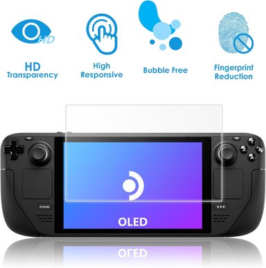 PROTECTOR PANTALLA STEAM DECK OLED 2023 MICA VIDRIO TEMPLADO X 2 UNIDADES - 4