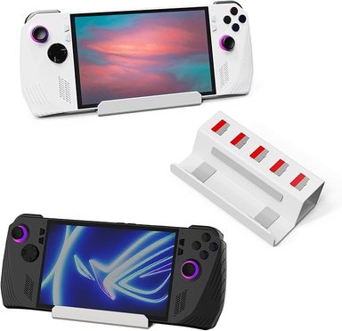 SOPORTE BASE PARA ASUS ROG ALLY X STEAM DECK DE ALUMINIO COLOR BLANCO - 1