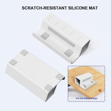 SOPORTE BASE PARA ASUS ROG ALLY X STEAM DECK DE ALUMINIO COLOR BLANCO - 3