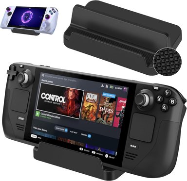SOPORTE BASE ANTIDESLIZANTE ASUS ROG ALLY 2023 STEAM DECK COLOR NEGRO - 1