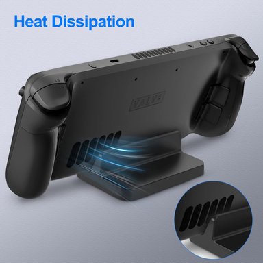 SOPORTE BASE ANTIDESLIZANTE ASUS ROG ALLY 2023 STEAM DECK COLOR NEGRO - 3