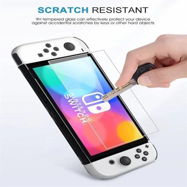 PROTECTOR DE PANTALLA MICA VIDRIO TEMPLADO NINTENDO SWITCH OLED - 5