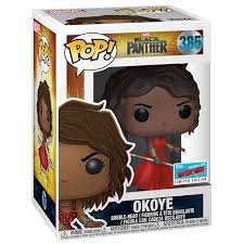 FUNKO POP! AVENGERS BLACK PANTHER OKOYE WITH RED DRESS, EXCLUSIVE FALL CONVENTION COLLECTION - 1
