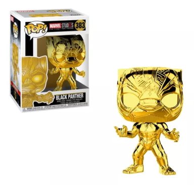 FUNKO POP! AVENGERS BLACK PANTHER (CROMO DORADO) - 1