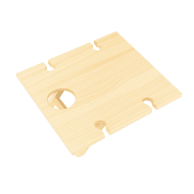 MESA DE PICNIC PLEGABLE PARA VINO CON SOPORTE PARA 4 COPAS Y 1 BOTELLA – MADERA NATURAL - 6