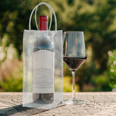 BOLSA PORTÁTIL DE HIELO CON ASA PARA VINO, CHAMPÁN Y CERVEZA