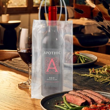 BOLSA PORTÁTIL DE HIELO CON ASA PARA VINO, CHAMPÁN Y CERVEZA ( PACK X 2 UNIDADES)