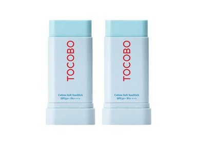 PACK 2 CREMA FACIAL TOCOBO BARRA SOLAR COOTTON SPF 50 19 GR