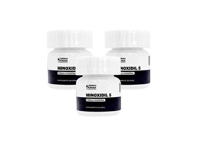 TRATAMIENTO CAPILAR 5MG MINOXIDIL 60 CAPS 3 UNIDADES