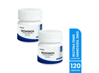 MINOXIDIL 5MG Y BIOTINA 10MG 60 CAPSULAS DERMO SUMAK 2UND
