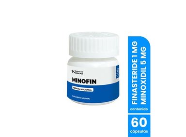 FINASTERIDE 1MG Y MINOXIDIL 5MG 60 CAPSULAS DERMO SUMAK