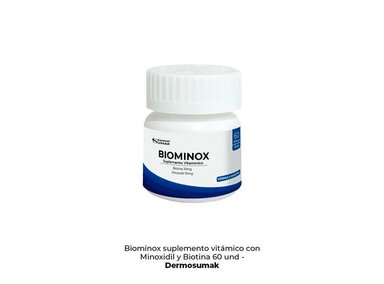 MINOXIDIL 5MG Y BIOTINA 10MG 60 CAPSULAS DERMO SUMAK - 2