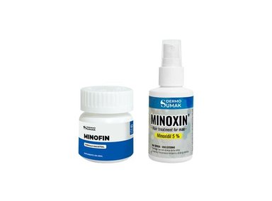FINASTERIDE 1MG Y MINOXIDIL 5MG Y LOCIÓN MINOXIDIL 5MG