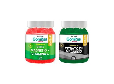 GOMITAS ADULTOS ZINC + GOMITAS ADULTOS CITRATO DE MAGNESIO