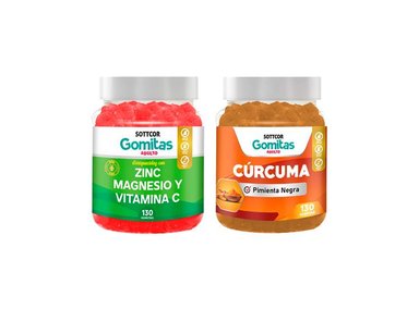 GOMITAS DE ZINC ADULTO + GOMITAS DE CURCUMA ADULTO