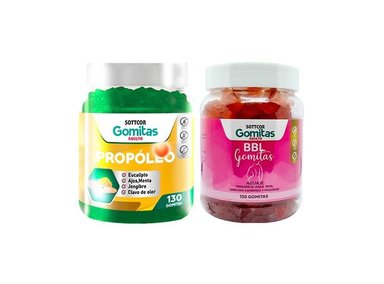 GOMITAS ADULTO PROPOLIO + GOMITAS AGUAJE BBL ADULTOS
