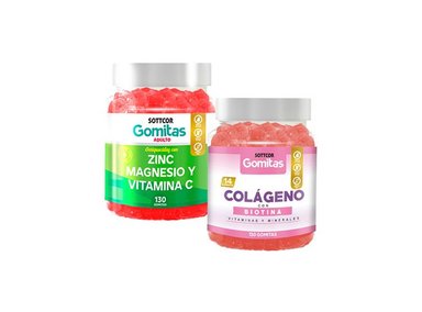 GOMITAS ADULTOS ZINC + GOMITAS ADULTOS COLÁGENO Y BIOTINA