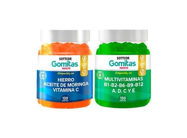 GOMITAS ADULTO HIERRO+GOMITAS MULTIVITAMINAS ADULTO