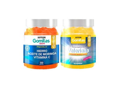 GOMITAS ADULTO HIERRO + GOMITAS VALERIANA ADULTO