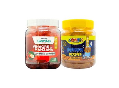 GOMITAS ADULTO VINAGRE DE MANZANA + BUENAS NOCHES NIÑOS