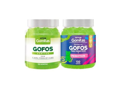 DUO GOMITAS GOFOS NIÑOS CON FIBRA + GOFO CON FIBRA ADULTO SOTTCOR