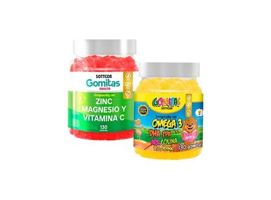 GOMITAS ADULTOS ZINC + OMEGA PARA NIÑOS GOMITAS SOTTCOR
