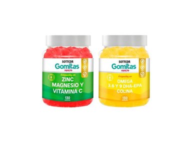 GOMITAS DE ZINC ADULTO + GOMITAS DE OMEGA 3