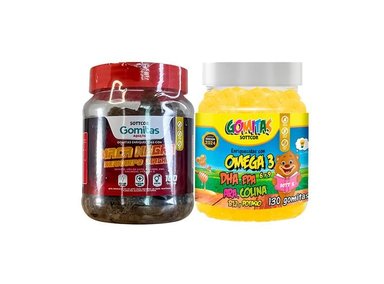 GOMITAS ADULTO MACA NEGRA + GOMITAS OMEGA PARA NIÑOS
