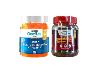 GOMITAS ADULTO HIERRO + GOMITAS MACA NEGRRA