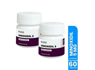 MINOXIDIL 5MG 30 CAPSULAS - DERMO SUMAK 2 UNID