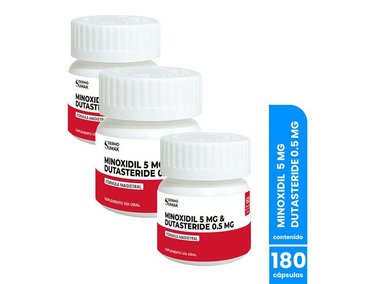MINOXIDIL 5 MG Y DUTASTERIDE 0,5 MG X 60 CAPS DERMO SUMAK 3 UNI