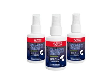 LOCION MINOXIDIL 5% Y FINASTERIDE 0,1 Y BIOTINA 2% 60ML DERMO SUMAK 3 UNI - 2