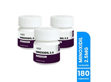 MINOXIDIL 2,5MG 60 CAPSULAS DERMO SUMAK 3 UND