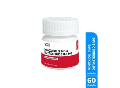 MINOXIDIL 5 MG Y DUTASTERIDE 0,5 MG X 60 CAPS DERMO SUMAK