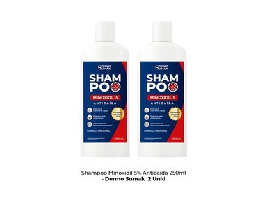 SHAMPOO MINOXIDIL 5% - 250ML DERMO SUMAK 2 UND - 2