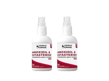 LOCIÓN MINOXIDIL 5% Y DUTASTERIDE 0.5% 60ML DERMO SUMAK 2 UND