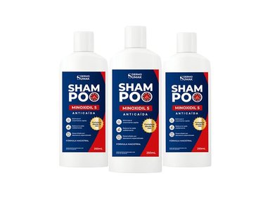SHAMPOO MINOXIDIL 5% - 250ML DERMO SUMAK 3 UND